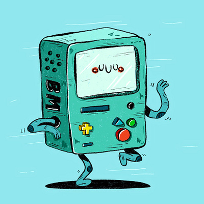 BMO art fan art illustration procreate