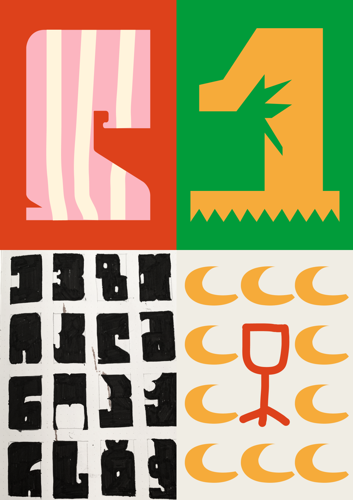 Graphic composition with Georgian letters graphic graphic design graphic pattern illustration lettering pattern typo typography