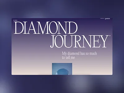 Diamond Journey by Sarine — Website. Intro. 3d design diamonds grid layout motion graphics ui web