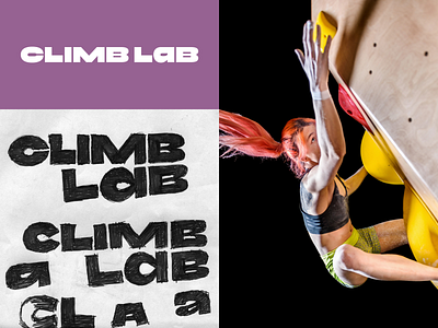 Climb Lab brand identity brand brand identity branding climb climbing custom typeface logo logotype sport type typeface typography