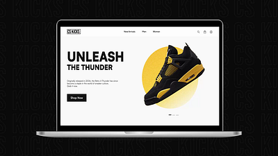 CS KICKS | Shoe E-commerce Website animation branding e commerce figma graphic design motion graphics shoe shoe store shoe website sneaker website sneakers store ui ui design web design website