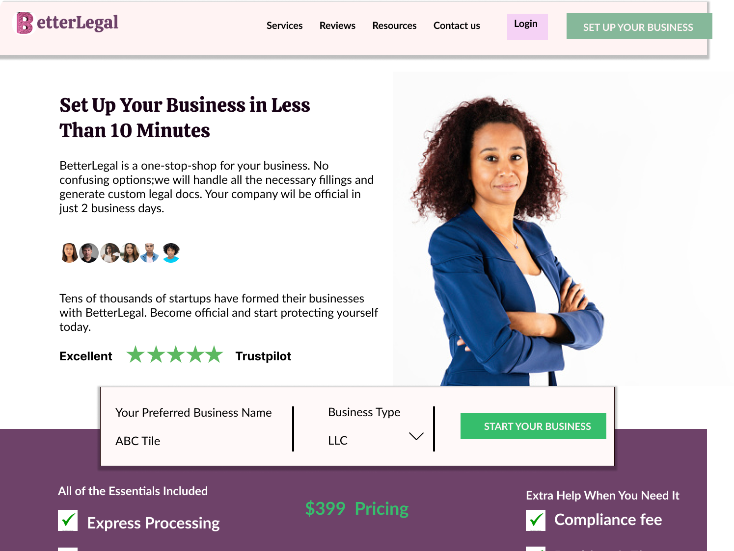 Better legal landing page by Aquila Akinsiku on Dribbble