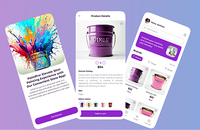 Paint shop mobile ap ui exploration design mobileapp mobileappdesign mobiledesign paintshopappdesign paintshopdesign ui uidesign uidesigner uiux