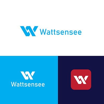 W icon releted Wattsense logo design template branding business logo design graphic design green text logo illustration logo minimal logo modern logo ui