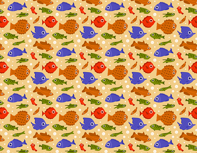 🐠 Fish Pattern 🐠 cartoon