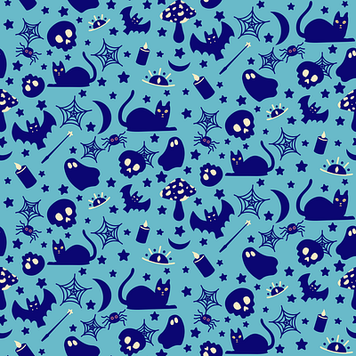 Halloween Pattern Collection Set cute design halloween pattern spooky vector witchy