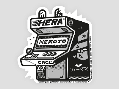 Slot Machine Sticker branding character charactersdesign design graff graffiti hera illustration logo vector