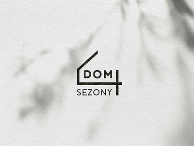 Dom 4 sezony-logo 4 branding graphic design home house logo logo house typography vector