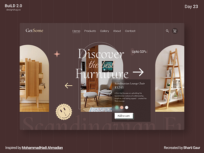 Scandinavian Furniture Web UI design figma furniture ui ux web