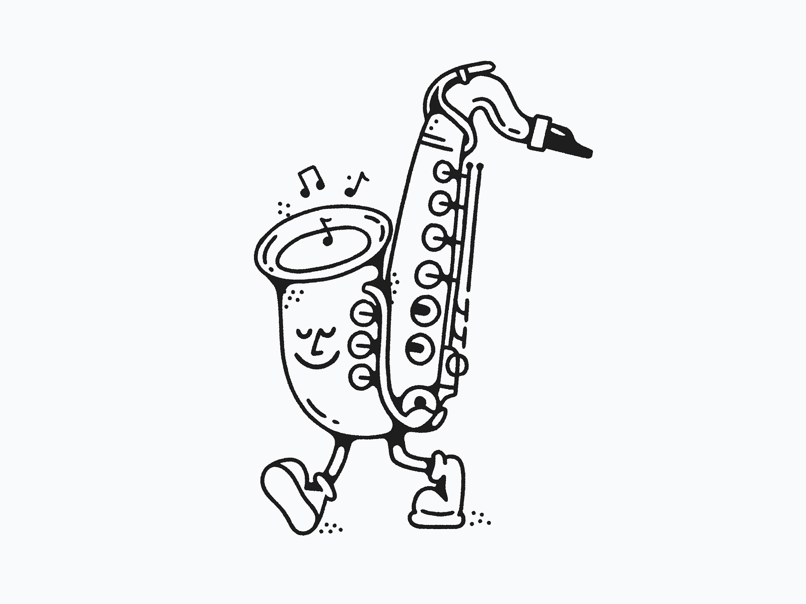 sax-man-by-michelle-kathryn-on-dribbble