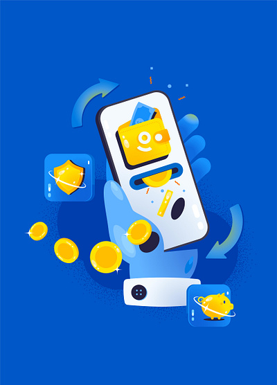 Digital Wallet Payments design graphic design illustration vector