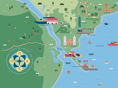 Illustrated Vector Map - Panama City design digital art digital illustration flat flat icon icon icono illustration illustrator ilustración ilustradora infographic map map design map illustration panama vector vector art vector illustration vectores