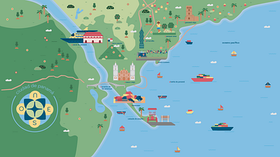 Illustrated Vector Map - Panama City design digital art digital illustration flat flat icon icon icono illustration illustrator ilustración ilustradora infographic map map design map illustration panama vector vector art vector illustration vectores