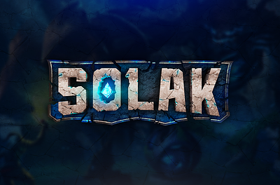 Solak - MMO Game Logo 3d game logo 3d logo 3d mmo logo design game game logo game logo design gaming graphic design league of legends logo medieval mmo mmo logo mmorpg mmorpg logo osrs rpg runescape wow