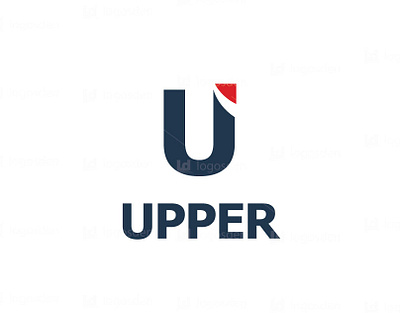 Upper letter U abstract logo design logo art