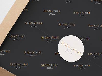 Signature Studio boutique brand identity branding clothing dubai effendy fashion hand lettering logo logotype luxury modern packaging pakistani sans serif signature studio tissue paper type typography wordmark