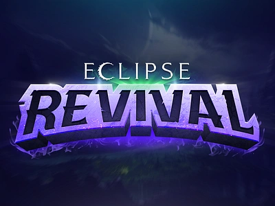 Eclipse Revival - Game Logo 3d game logo 3d mmo logo branding eclipse esports fantasy game logo game game logo game logo design gaming graphic design logo medieval mmo game mmo logo mmorpg mmorpg logo rpg runescape typography