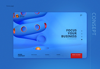 Home Page Animation for Broca 3d after effects animation cinema4d figma motion graphics web design website