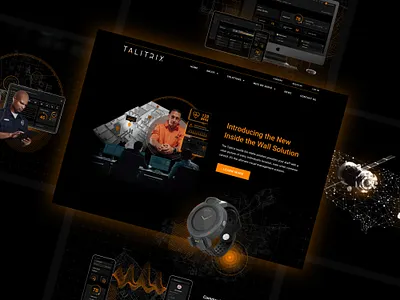 Tech company UI data design graphic design heads up display hud mapping modern orange security tech technology tracking ui ux