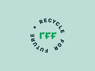 Recycleforfuture Logo Redesign badge branding careful friendly graphic design green logo natural nature ocean organic plants plastic plastic recycling plastic waste