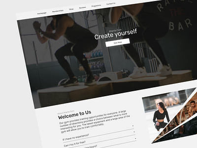 Atlanta Gym UI Design! branding design graphic design typography ui ux web design