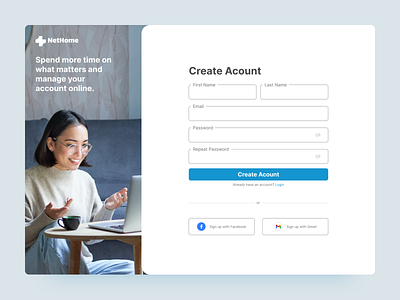 #DailyUI 001 - Sign Up Page dailyui signup signup page ui ui design web design