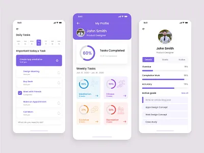Task Management app design concept app app design app ui application concept daily task management mobile app mobile design task to do to do list app uiux uiux design user interface