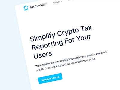 UI/UX, Web design for Fintech crypto and NFT tax software crypto tax fintech app nft product design redesign tax app taxation ui ux web design webflow website website design