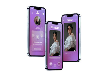 Tinder Glassmorphism Redesign app branding design design inspiration graphic design mobile design ui uiux user experience user interface user journey uxd visual design