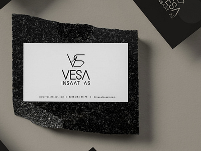 Vesa İnşaat Kurumsal Kimlik Tasarımı baskı black branding design grafik tasarım graphic design inşaat kurumsal kimlik logo motion graphics portfolyo poster vektör vesa video çizim