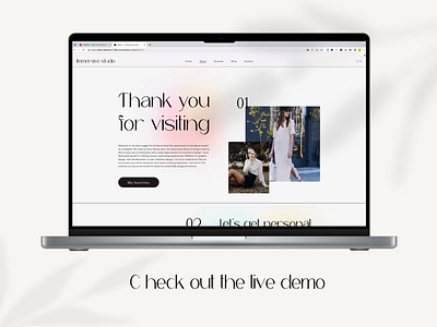 Pure & Elegant website squarespace template