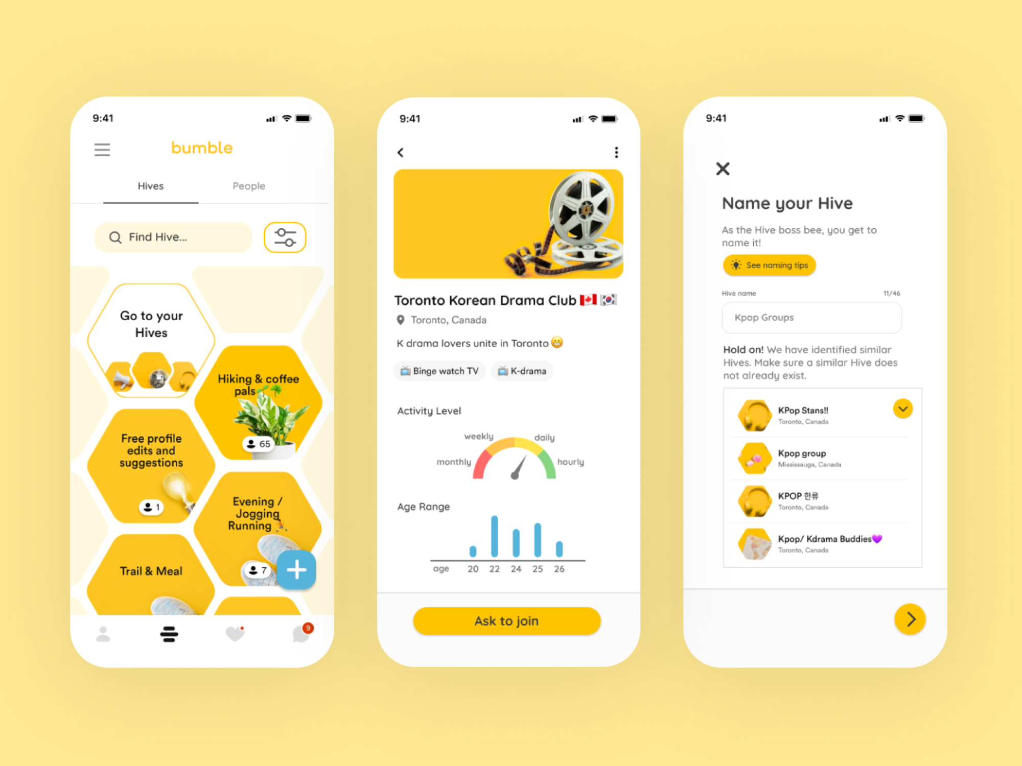 UX/UI Mobile App for making friend groups app branding data visualization mobile social app style guide ui ux