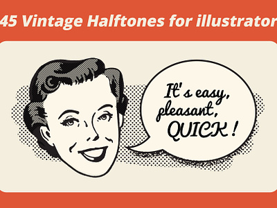 45 Vintage Halftones For Illustrator