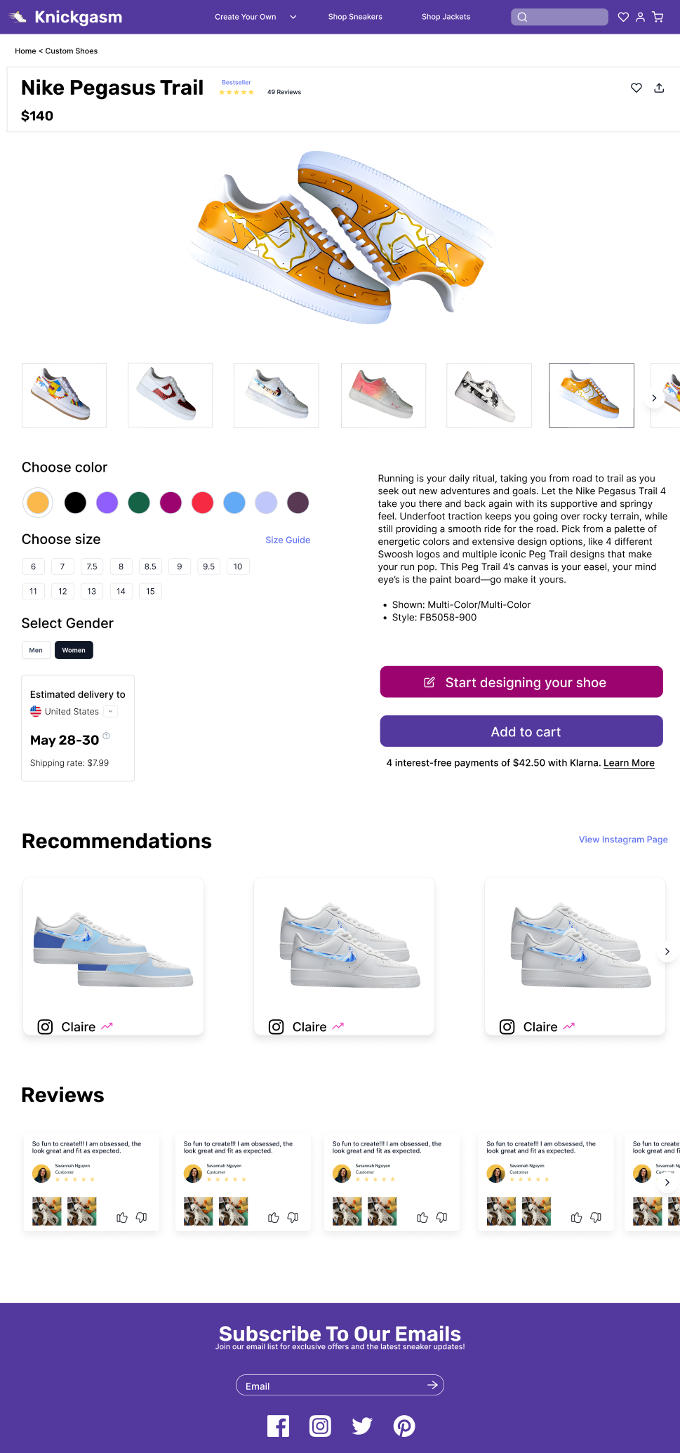 E-commerce Product Details Page Design branding design graphic design illustration typography ui ux