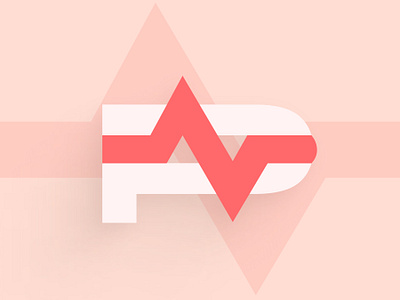 Pulze (Pulse) Logo Exploration v1 health heart letter letter p logo minimal modern p red type typography vector
