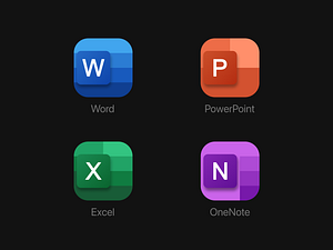 Microsoft Office Icons Redesign by Salman Saleem on Dribbble