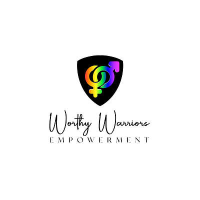 Worthy Warriors logo 2d branding design graphic design illustration logo minimalist