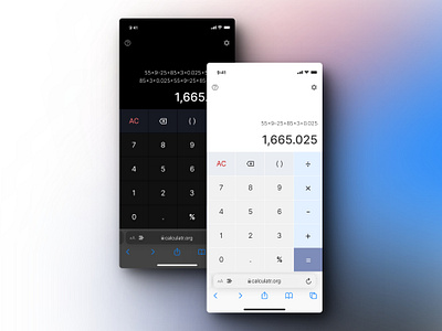 Free Online Calculator Web Mobile calculator design figma ui uiux uiuxdesign