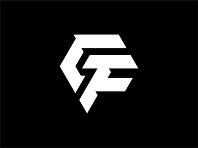 Simple CF Or FC Letter Initial Logo cf initial cf logo fc initial fc logo initial letter logo mark