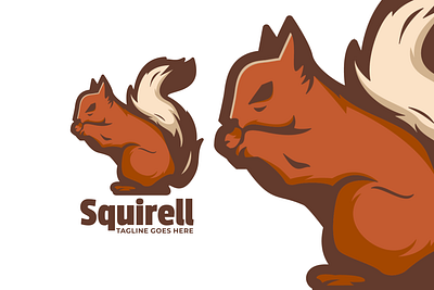 Squirell animal branding cute mascot design graphic design illustration logo ui vector