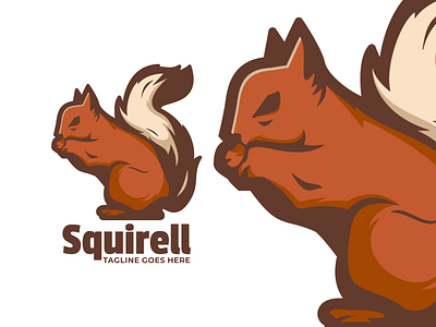 Squirell animal branding cute mascot design graphic design illustration logo ui vector