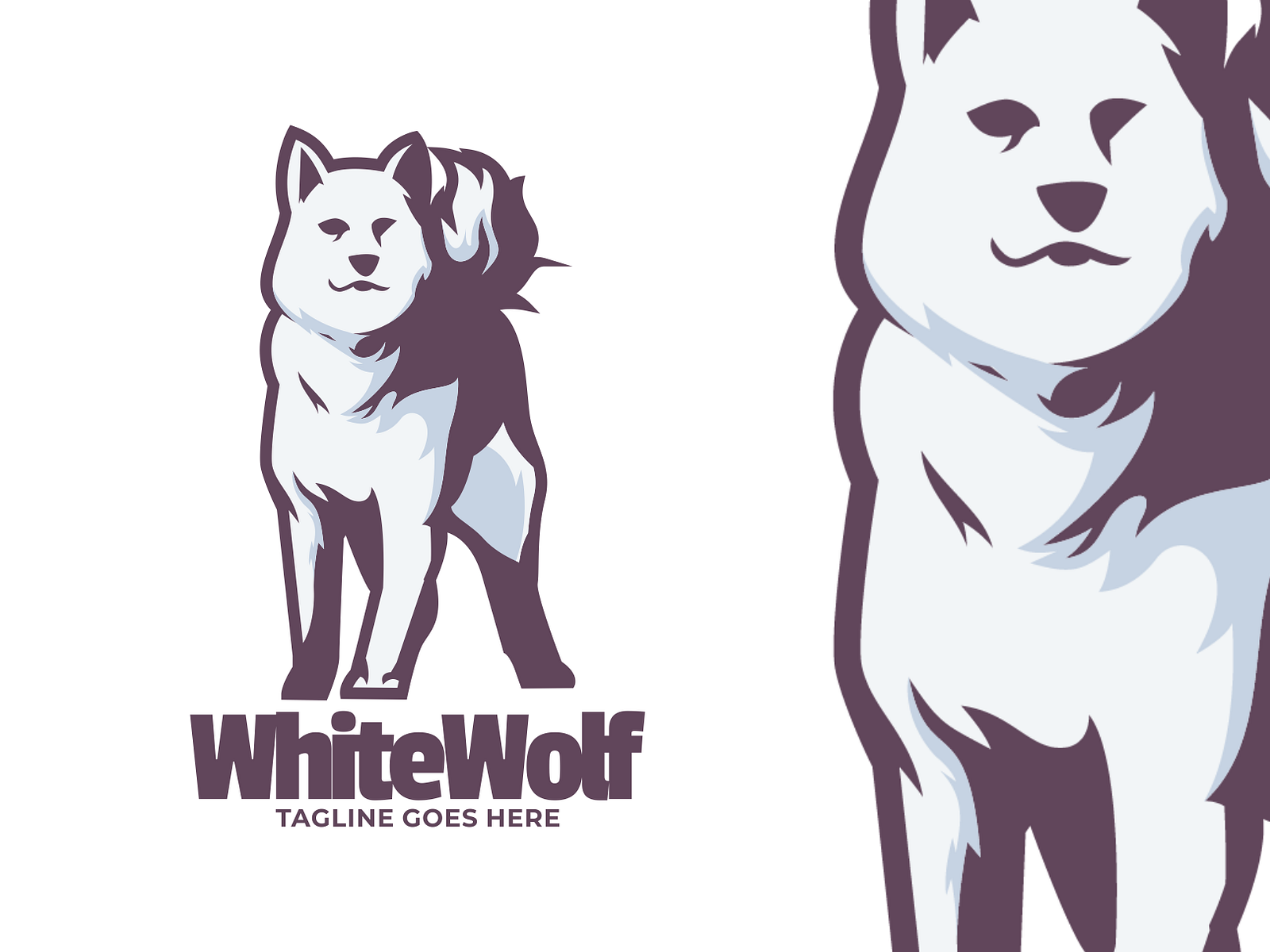 White Wolf by cute things on Dribbble