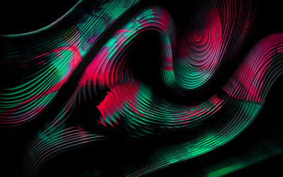 SERENDIPITY | Free Wallpaper abstract aesthetic colorful dark design illustration pink turquoise wallpaper waves