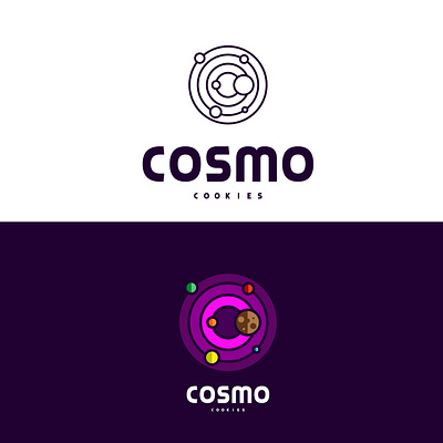 Cosmo cookie branding design graphic design illustration logo vector