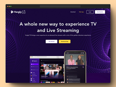 Streaming Website Landing Page design desktop figma landing page streaming ui uiux uiuxdesign ux website