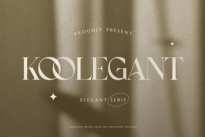 Koolegant Elegant Serif cosmetics