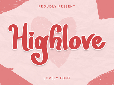 Highlove Lovely Font branding