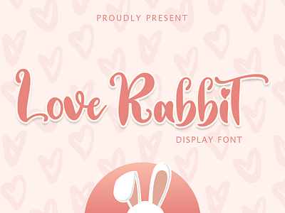 Love Rabbit Display Font branding