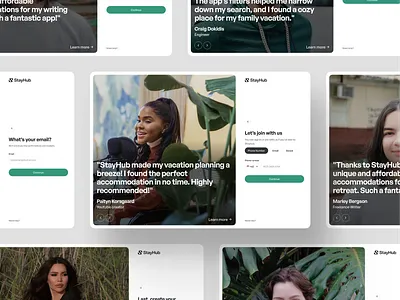 StayHub - Login & Register Page Design card chatgpt design login login page login pages login screen modal on boarding onboarding sign in sign up ui ui website verification verification page web web design website website design
