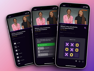 Live Activities During Live Streaming Mobile App activities activity call design figma game live live activity mobile poll streaming tiktactoe ui uiux uiuxdesign ux